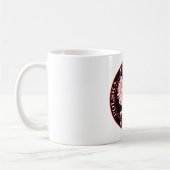 Rundes rotes Polska Eagle Kaffeetasse (Links)