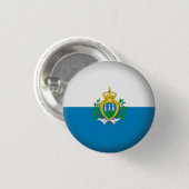 Rundes San Marino Button (Vorne & Hinten)