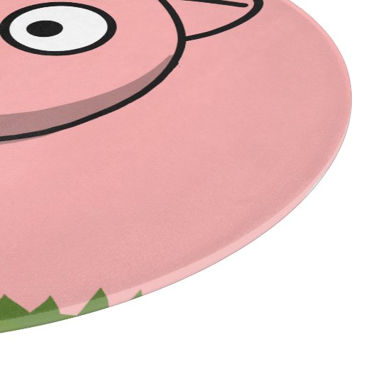 Rundes Schwein Schneidebrett (Ecke)