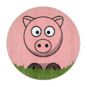 Rundes Schwein Schneidebrett (Vorderseite)