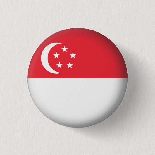 Rundes Singapur Button (Vorderseite)
