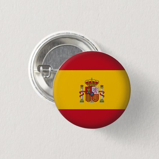 Rundes Spanien Button (Vorne & Hinten)