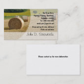 Rundes Stroh emballiert Visitenkarte (Vorne/Hinten)