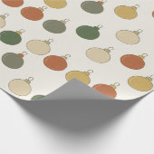 Rundes Trottelchen-Muster Geschenkpapier (Ecke)