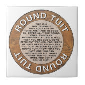 Rundes Tuit Fliese (Vorderseite)