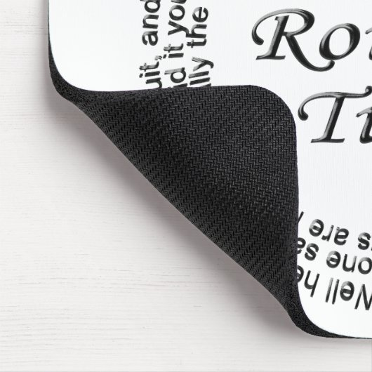 Rundes Tuit Mousepad (Ecke)