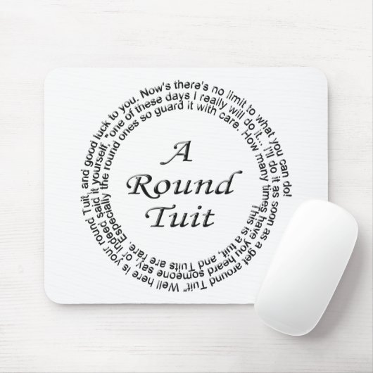 Rundes Tuit Mousepad (Mit Mouse)