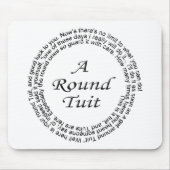 Rundes Tuit Mousepad (Vorne)