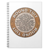 Rundes Tuit Notizblock (Vorderseite)