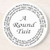 Rundes Tuit Untersetzer (Vorne)