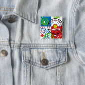 Rundes Ziel-Muster Vartali quadratischer Knopf Button (Beispiel)