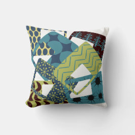 Rundete moderne Rechtecke aus dem Mittelalter Kissen