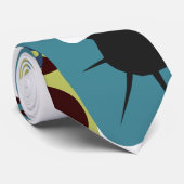 Rundete moderne Rechtecke aus dem Mittelalter Krawatte (Gerollt)