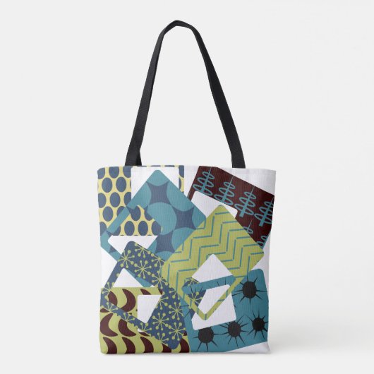 Rundete moderne Rechtecke aus dem Mittelalter Tasche (Rückseite)