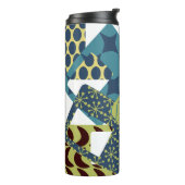 Rundete moderne Rechtecke aus dem Mittelalter Thermosbecher (Nach links gedreht)