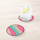 Rundfarbe Abstrakt 160422(02) Getränkeuntersetzer (Seite)