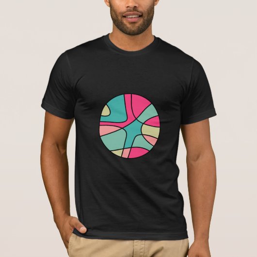 Rundfarbe Abstrakt 160422(05) T - Shirt (Vorderseite)