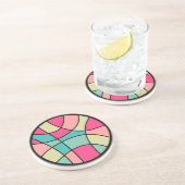 Rundfarbe Abstrakt 160422(06) Getränkeuntersetzer (Seite)