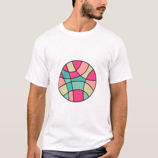 Rundfarbe Abstrakt 160422(06) T - Shirt (Vorderseite)