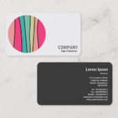 Rundfarben Abstrakt 160422 (01) Foto Visitenkarte (Vorne/Hinten)