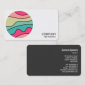 Rundfarben Abstrakt 160422 (01) Foto Visitenkarte (Vorne/Hinten)