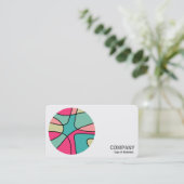 Rundfarben Abstrakt 160422(04) Foto Visitenkarte (Stehend Vorderseite)