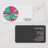 Rundfarben Abstrakt 160422 (05) Foto Visitenkarte (Vorne/Hinten)