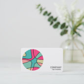Rundfarben Abstrakt 160422 (05) Foto Visitenkarte (Stehend Vorderseite)