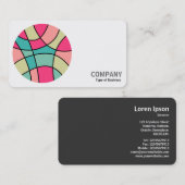 Rundfarben Abstrakt 160422 (06) Foto Visitenkarte (Vorne/Hinten)