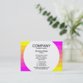 Rundfeld - Farbübergang 01 Visitenkarte (Stehend Vorderseite)