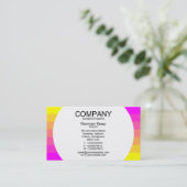 Rundfeld - Farbübergang 01 Visitenkarte (Stehend Vorderseite)