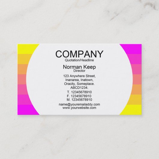 Rundfeld - Farbübergang 01 Visitenkarte (Vorderseite)