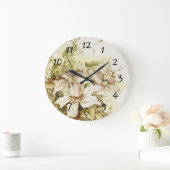 Rundfloraluhr Große Wanduhr (Zuhause)