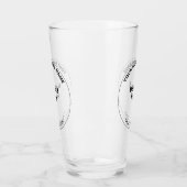 Rundform-Handelsmarke auf Glas-Cup Glas (Links)
