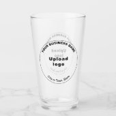 Rundform-Handelsmarke auf Glas-Cup Glas (Vorderseite)