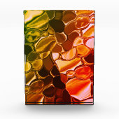 Rundformen, die von rot zu grün übergehen fotoblock (Vorderseite)