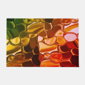 Rundformen, die von rot zu grün übergehen fußmatte (Vorderseite)