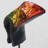 Rundformen, die von rot zu grün übergehen golf headcover (3/4 Vorderseite)