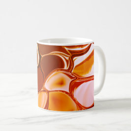 Rundformen, die von rot zu grün übergehen kaffeetasse