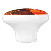 Rundformen, die von rot zu grün übergehen keramikknauf (Seitenansicht)