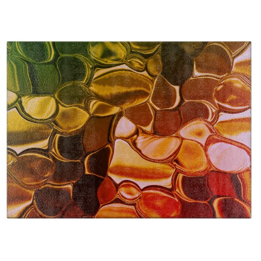 Rundformen, die von rot zu grün übergehen schneidebrett (Vorderseite)