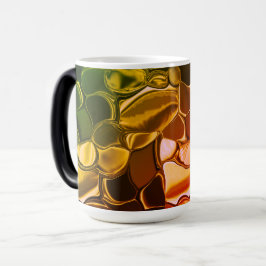 Rundformen, die von rot zu grün übergehen verwandlungstasse