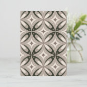 Rundformen in Beige und Braun Save The Date (Stehend Vorderseite)