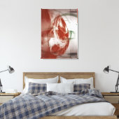 Rundformen vor hellem Hintergrund Leinwanddruck (Insitu (Schlafzimmer))