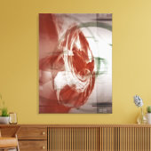 Rundformen vor hellem Hintergrund Leinwanddruck (Insitu (Wohnzimmer))