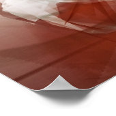 Rundformen vor hellem Hintergrund Poster (Ecke)