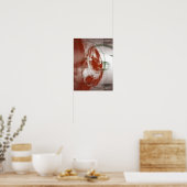 Rundformen vor hellem Hintergrund Poster (Küche)