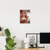 Rundformen vor hellem Hintergrund Poster (Heimbüro)