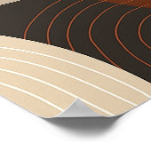 Rundformulare mit Zeilen mit Textbereich Poster (Ecke)