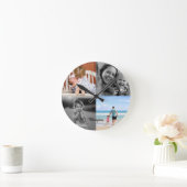 RundfotoCollage Runde Wanduhr (Zuhause)